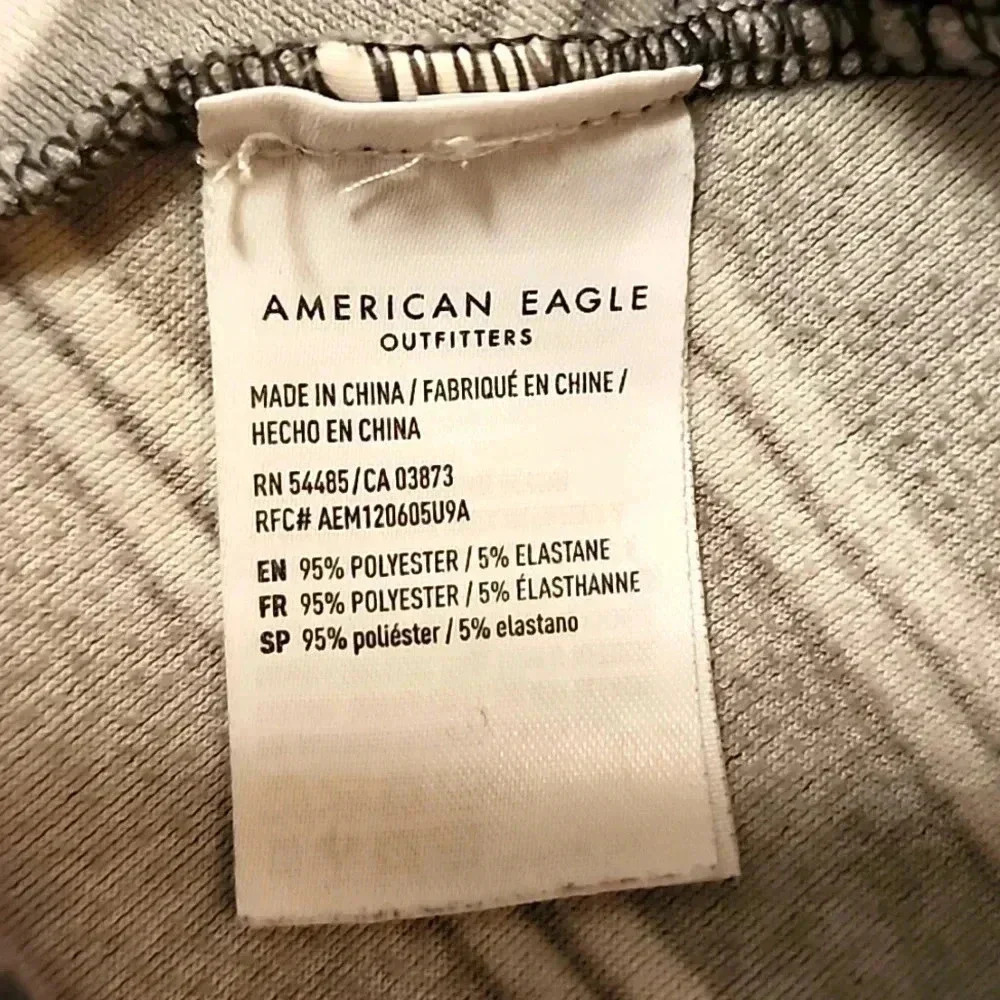 American Eagle Velour Striped Hoodie Dolman Sleeves-Size Large- NWOT 🦅 - Picture 5 of 7